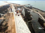Осмотр района строительства Крымского моста
