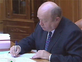Михаил Фрадков, кадр НТВ, архив