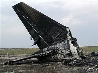 На месте авиакатастрофы под Бишкеком. Фото ©AFP