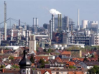 Вид на завод BASF. Фото ©AFP