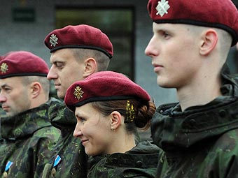 Литовские военнослужащие в Косово. Фото с сайта kam.lt.
