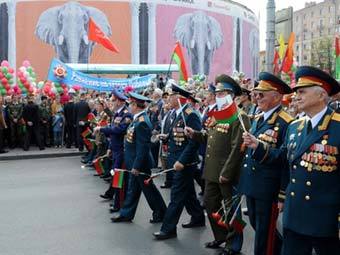 Ветераны на параде Победы в Минске. Архивное фото ©AFP