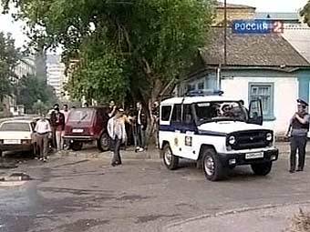 Дом в Махачкале, в котором были убиты боевики. Кадр телеканала "Россия 24"