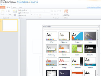 - PowerPoint   SkyDrive