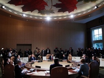 На встрече лидеров G8. Фото ©AFP