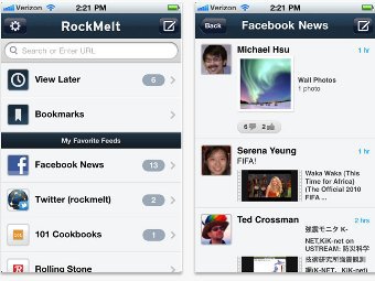   RockMelt.  iTunes.